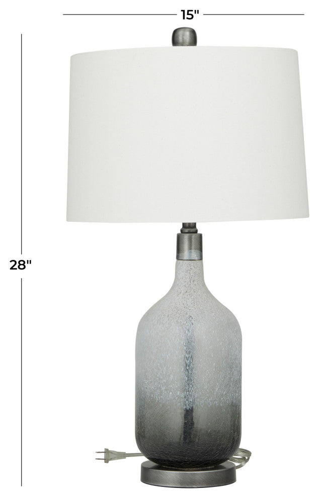Modern Gray Glass Table Lamp Set 562029