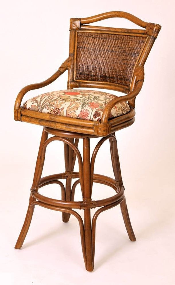 Serengeti 30" Swivel Barstool In Sienna With Linoso 200