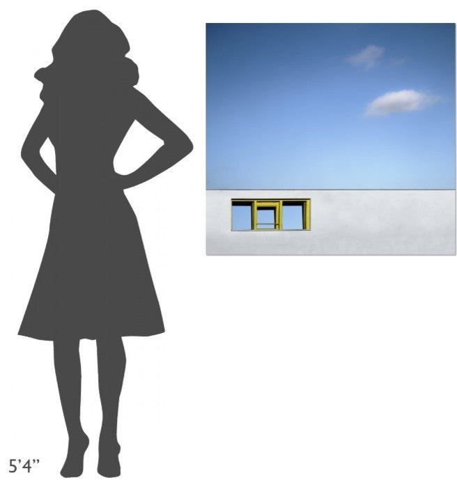 "Yellow Window" Stretched Canvas Giclee by Gilbert Claes, 36x33"