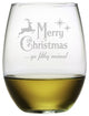 "Ya Filthy Animal" Stemless Wine Glasses, Set of 4