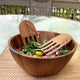 Acacia Salad Bowl With Salad Serving Hands