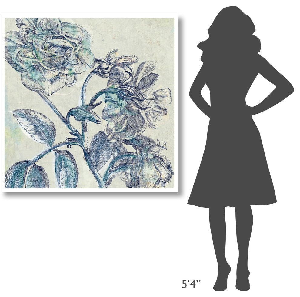 "Belle Fleur I" Digital Paper Print by Sue Schlabach, 42"x42"