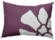 Petal Lines Indoor/Outdoor Lumbar Pillow, Purple, 14x20"