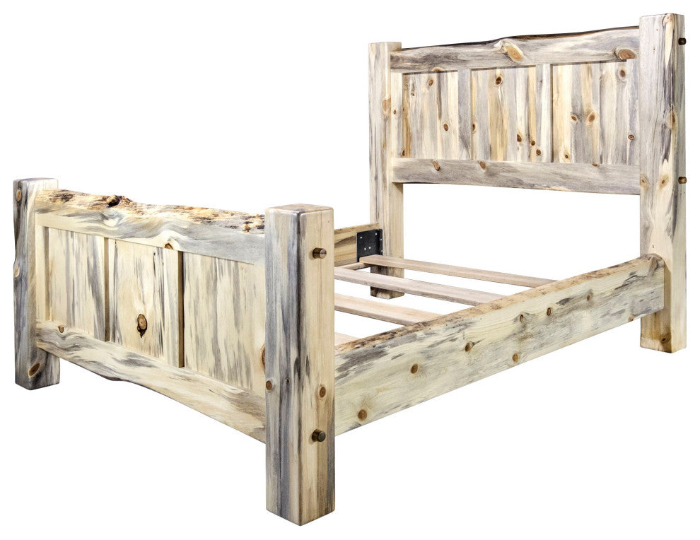 Big Sky Collection Live Edge Panel Bed, Twin, Natural