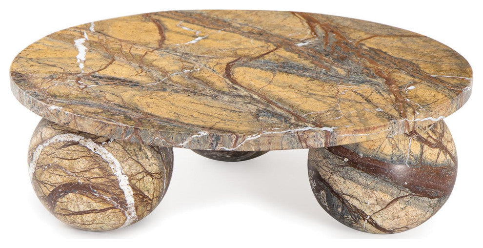 Regina Andrew Marlow Marble Plate Large, Brown