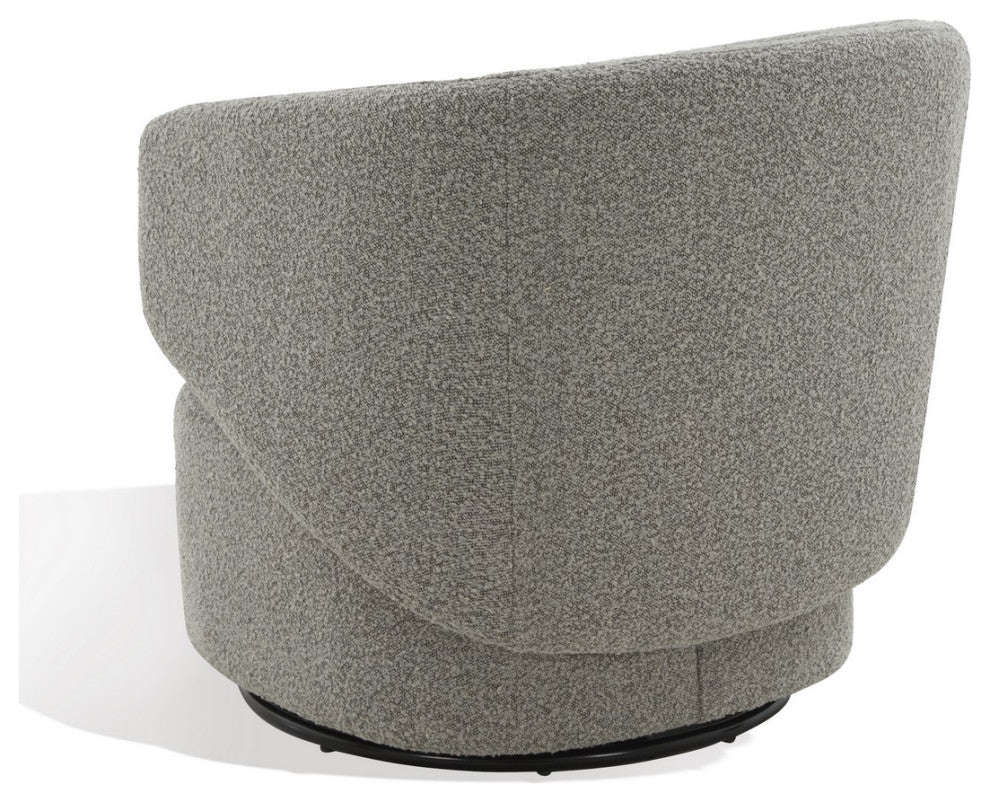 Safavieh Couture Phyllis Boucle Swivel Chair, Grey