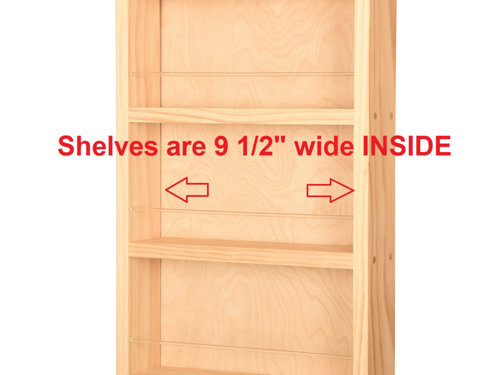 Citrus Primed Gray On the Wall Spice Rack 69"h x 14"w x 2.5"d