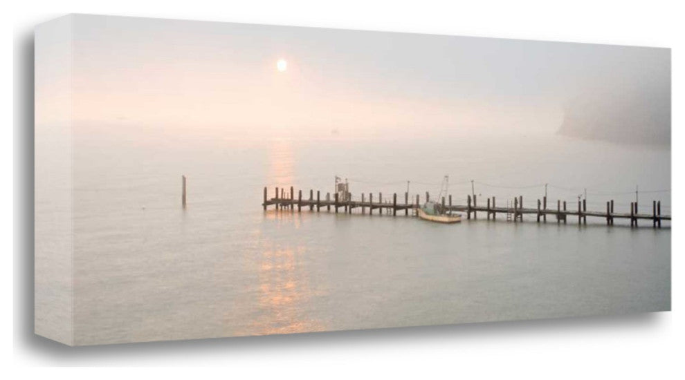 Sunset at the Pier 1 Giclee Wrap Canvas Wall Art