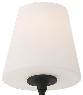 Keenan 4 Light Chandelier, Black Forged