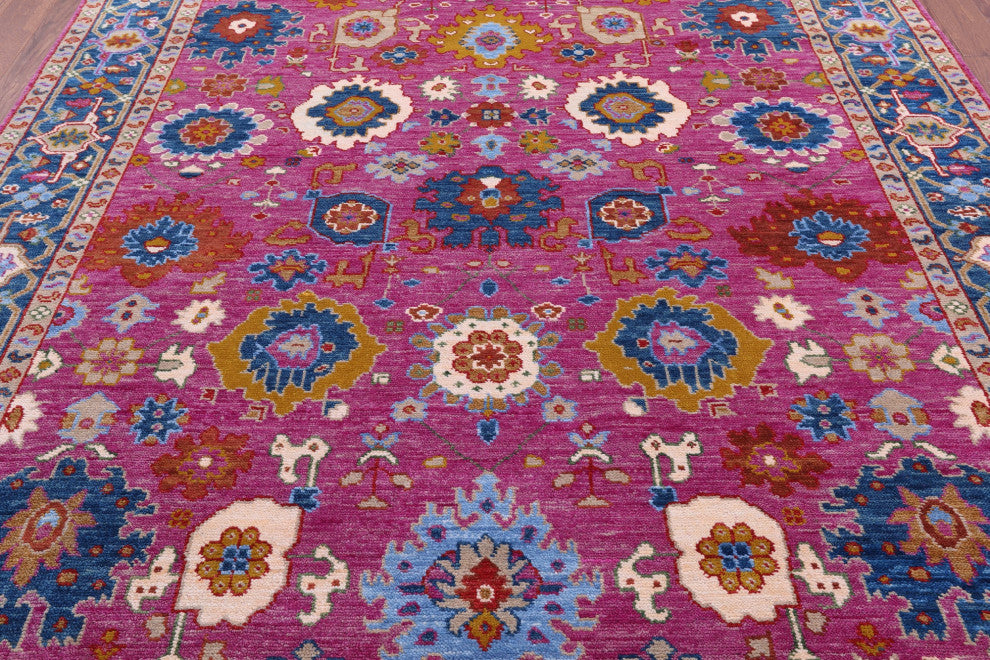 Turkish Oushak Handmade Wool Rug 8' 0" X 10' 2" - Q15848