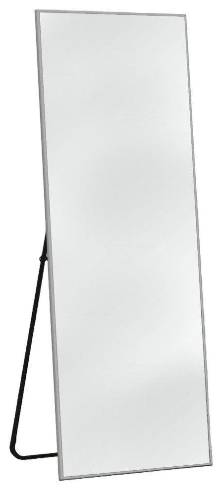 Light Gray Aluminum Framed Mirror