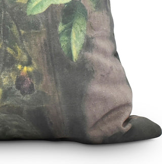 Blossoming Still 18" Red Floral Print Decorative Throw Pillow