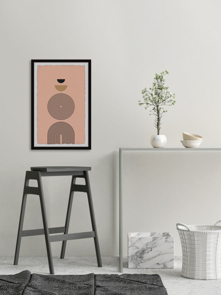 "Radio Waves" Framed Painting Print, 8x12