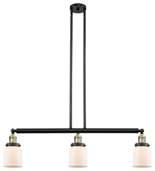 INNOVATIONS LIGHTING 213-BAB-G51-LED Small Bell 3 Light Island Light