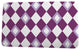 Palm Beach Harlequin Geometric Print Bath Mat, Purple, 21"x34"