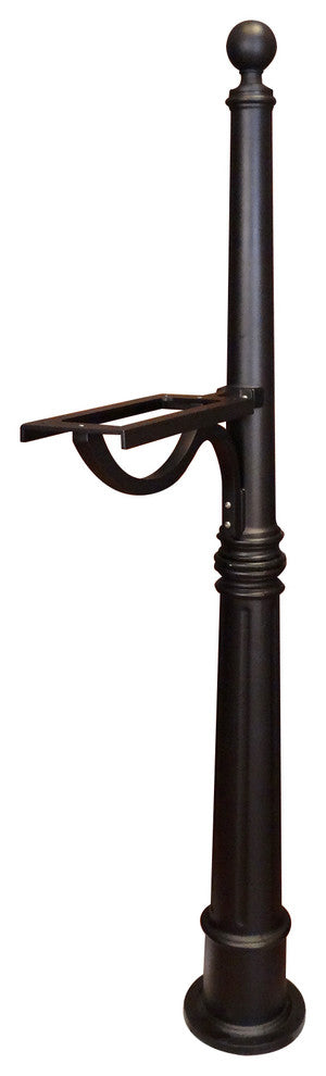 Ashland Decorative Mailbox Post, Black