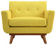 Modern Sunny Engage Armchair Wood Set of 2