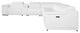 Federico 8-Piece L-Shaped Top Grain Italian Leather Sectional-4 Power Recliners, White