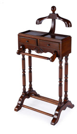 Petrov Clothing Valet Stand, Antique Cherry