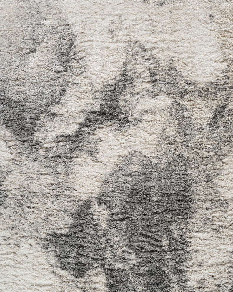 Shag Adrian Gray/Beige Rug, Gray, 8'9"x12'2"