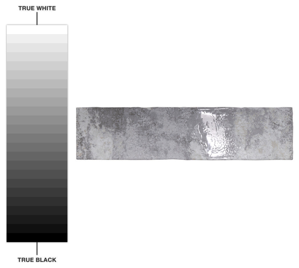 Biarritz 3" x 11-7/8" Ceramic Wall Tile, Grey