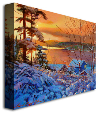 'Winter Day Begins' Canvas Art by David Lloyd Glover