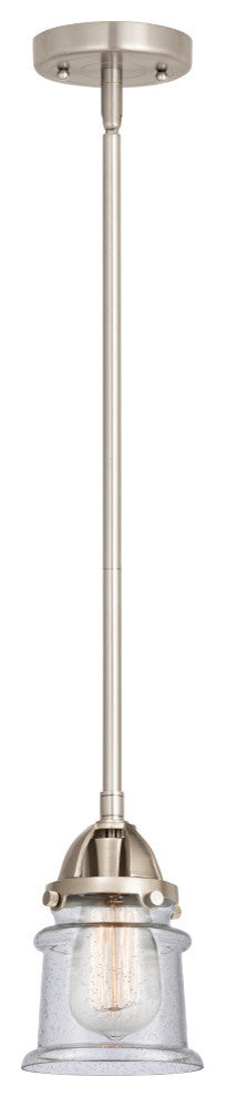 Small Canton Mini Pendant, Brushed Satin Nickel, Seedy, Seedy