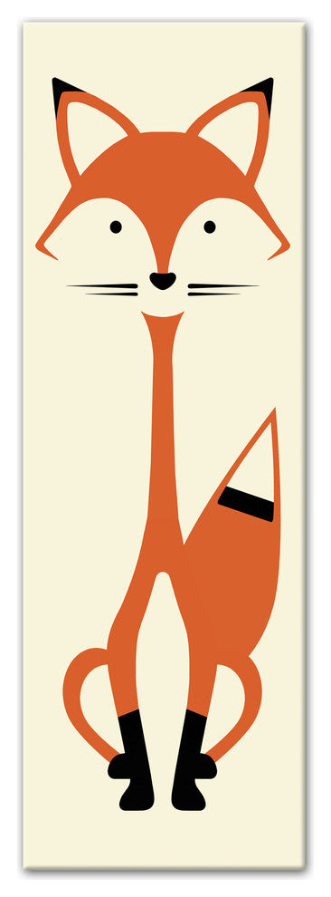 Mod Fox 12x36 Canvas Wall Art