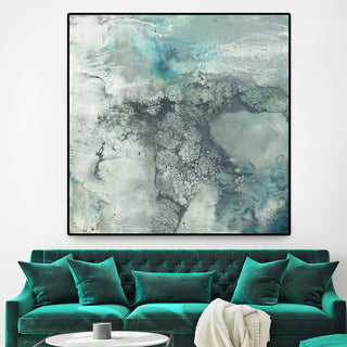 "Sea Lace I" Oversized Framed Canvas, 45" x 45"