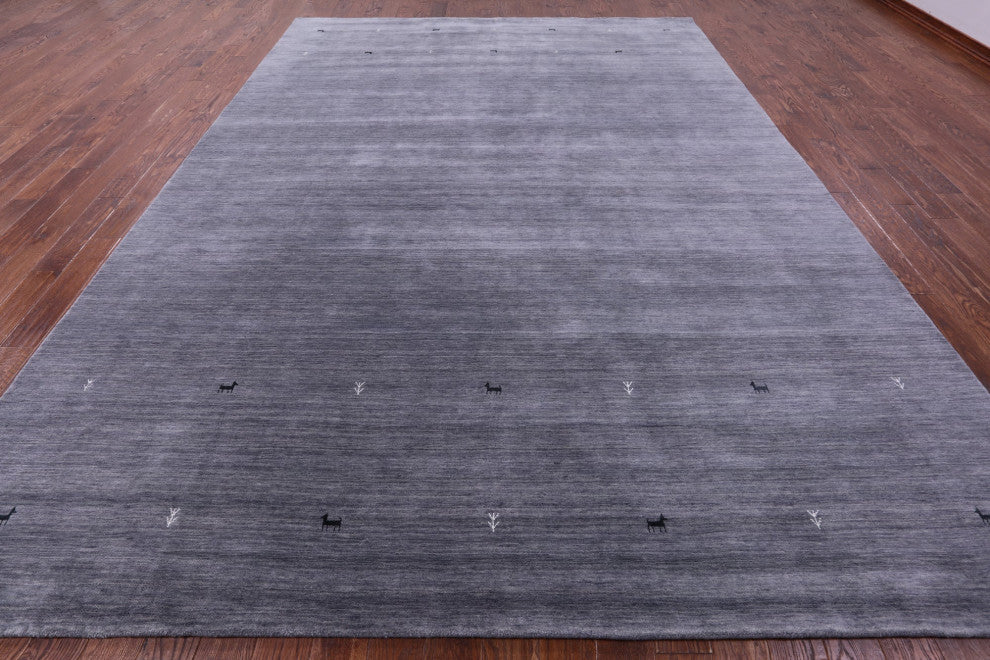 10' 0" X 14' 0" Persian Gabbeh Hand Knotted Wool Rug - Q15255