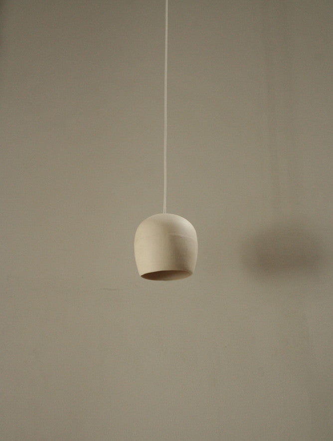 Porcelain Egg Pendant, White, 4.5"