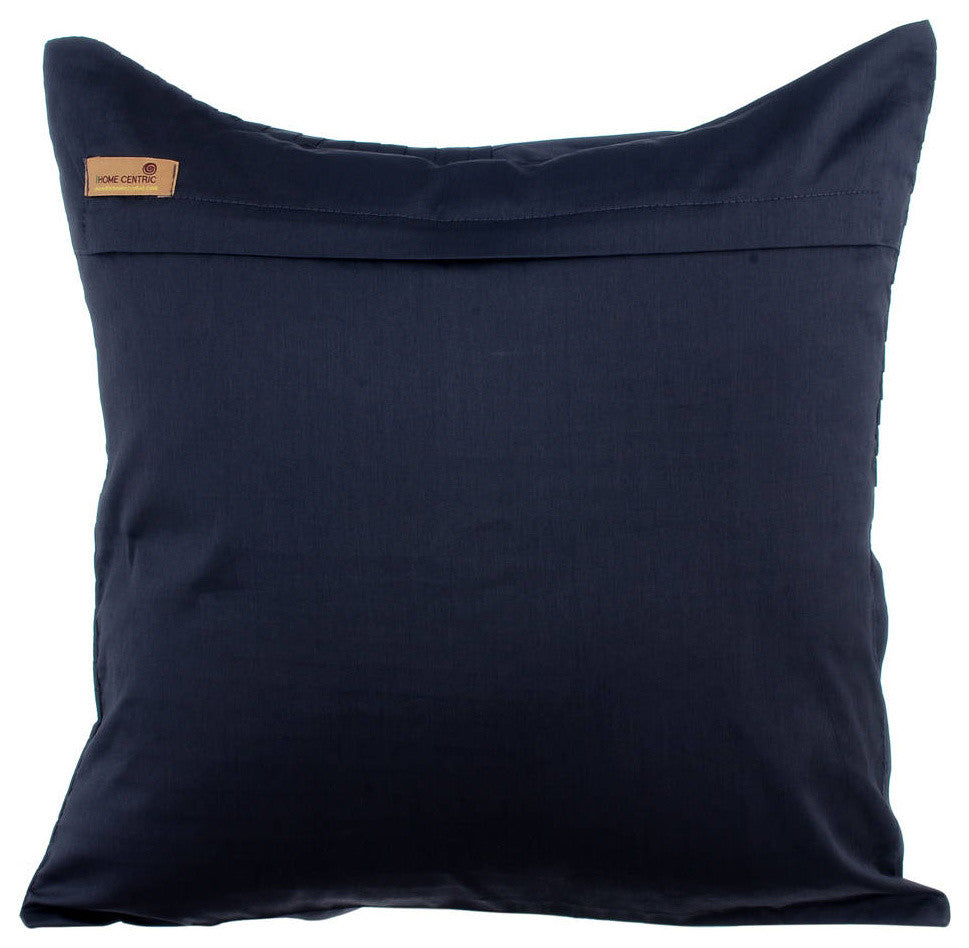 Gray Decorative Pillow Covers 22"x22" Silk, Charcoal Black Ripples