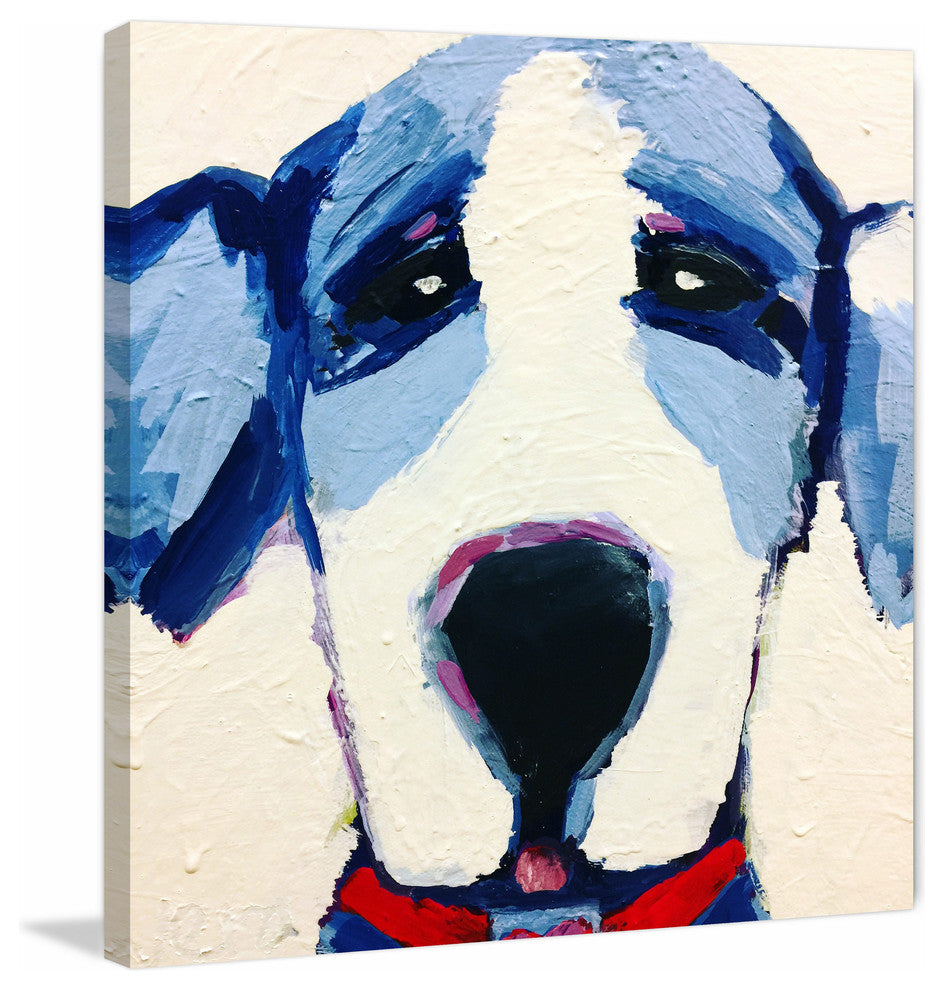"Little Pup" Painting Print on Wrapped Canvas, 32"x32"