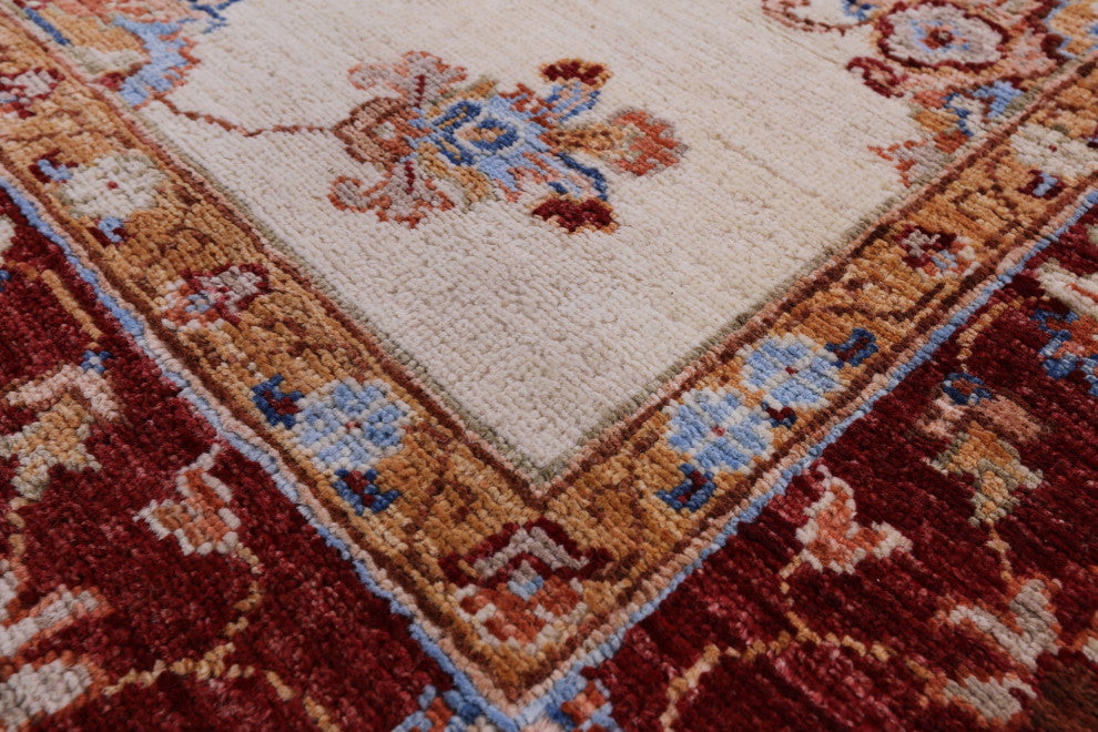 Handmade Persian Tabriz Wool Rug 4' 10" X 6' 7" Q11201