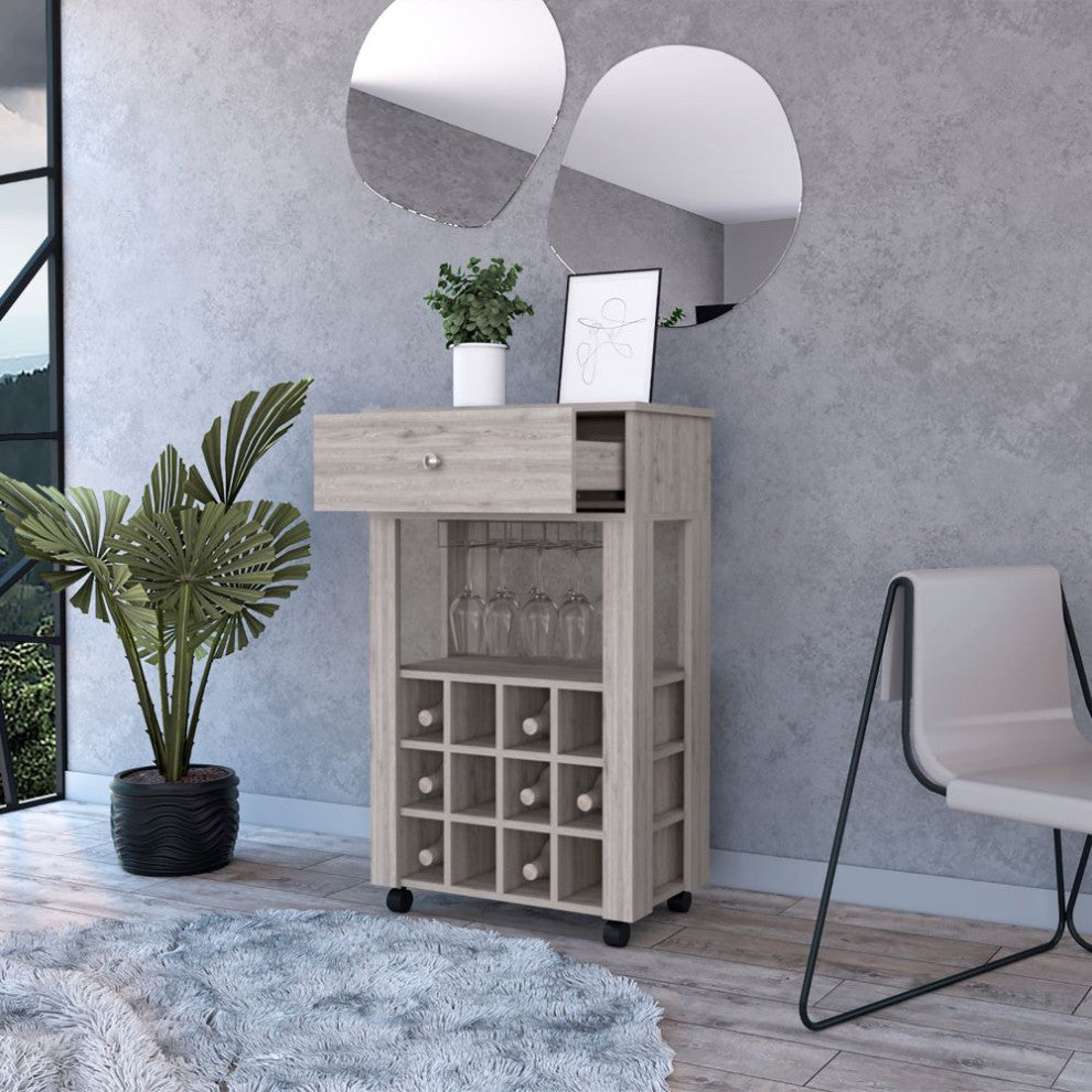 Ace Bar Cart, Light Gray