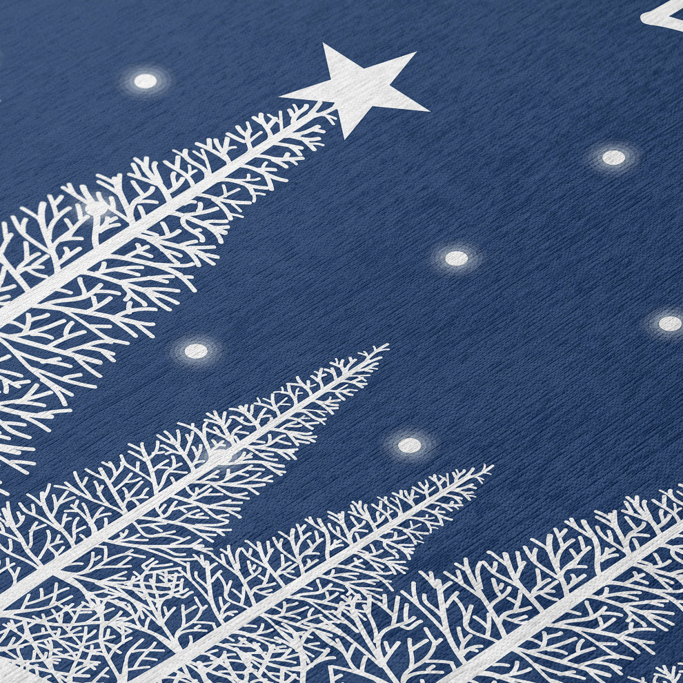 Indoor/Outdoor Wonderland WN12 Navy Machine Washable 3' x 5' Rug