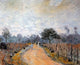 Alfred Sisley The Road from Prunay to Bougival Wall Decal Print