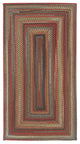 Capel Portland Brown 0346_700 Braided Rugs - 7' X 9' Concentric Rectangle