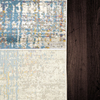 Valley Modern Area Rug, Gray/Blue, 6'7"X9'6"