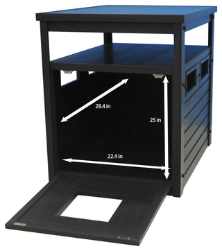 ECOFLEXÂ® Litter Box Cover End Table, Espresso, Jumbo