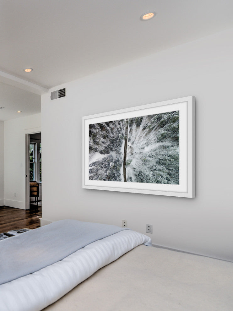 "Amid The Cold" Framed Print by Karolis Janulis