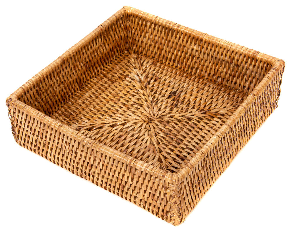 Artifacts Rattan™ Luncheon Napkin Holder, Honey Brown