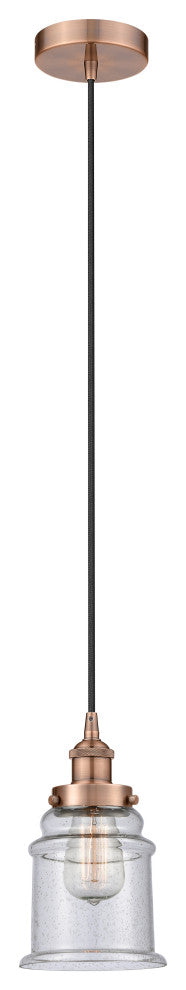Innovations 616-1PH-AC-G184 1-Light Mini Pendant, Antique Copper
