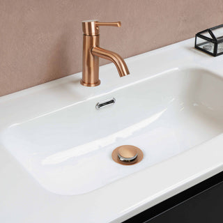 Copper Pop up Drain Stopper With Overflow 3 Years Warranty, Copper