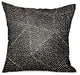 Plutus Onyx Way Gray Geometric Luxury Outdoor/Indoor Throw Pillow, 22"x22"