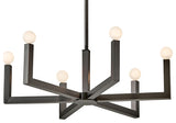 Hinkley Lighting 45046 Ezra 6 Light 27"W Chandelier - Black Oxide