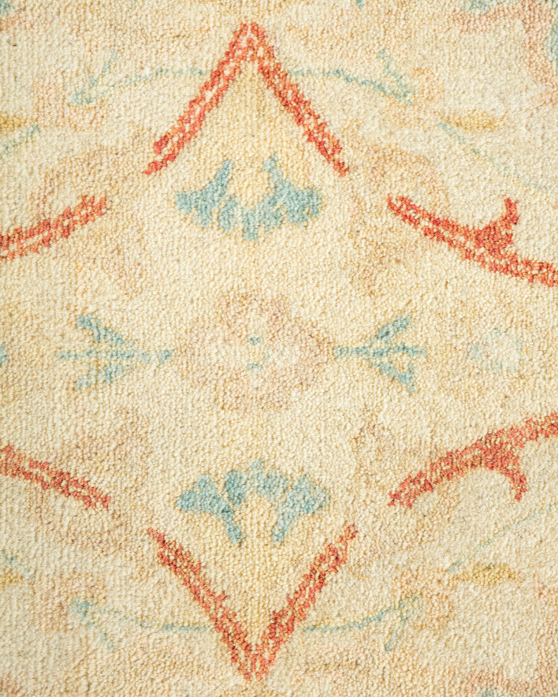 Adelaide, One-of-a-Kind Hand-Knotted Area Rug Ivory, 6'4"x8'8"