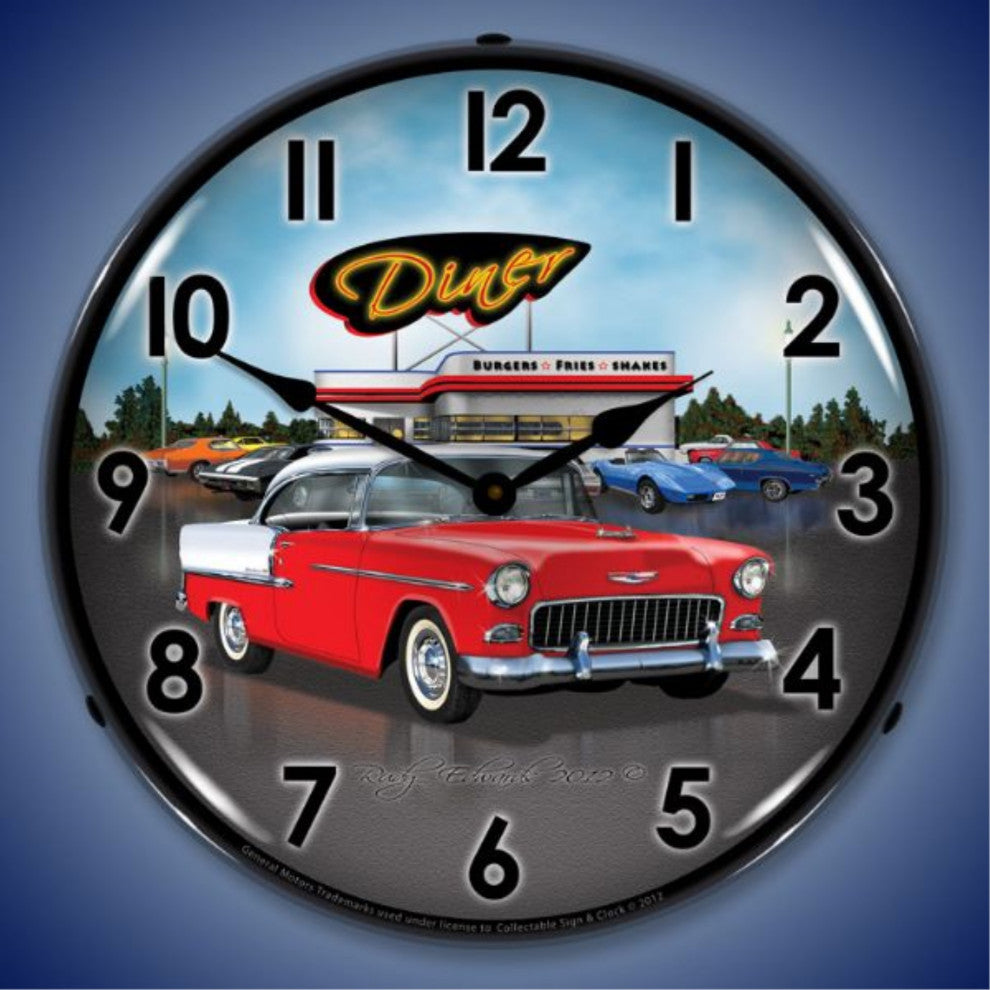 GMRE1205360 1955 Bel Air Diner Clock