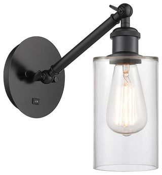 Innovations 317-1W-BK-G802 1-Light Sconce, Matte Black