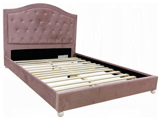 Reggie Full Bed, Pink Fabric